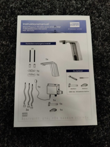 1208445-7 Washbasin mixer with sensor Strand Stainless Phoenix 3