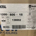 1208517-4 Acoustic ceiling Rockfon Koral 1200 x 600 x 15, white