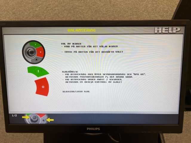 1208650-23 Tire balancing machine Corghi EM 9508-C PLUS