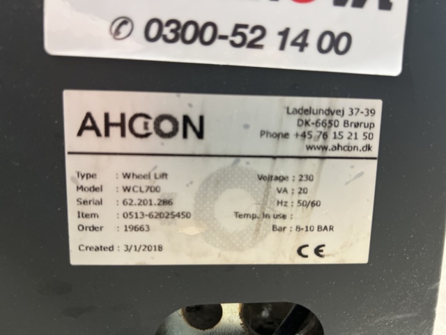 1208654-11 Wheel centering lift WLC 700 AHCON