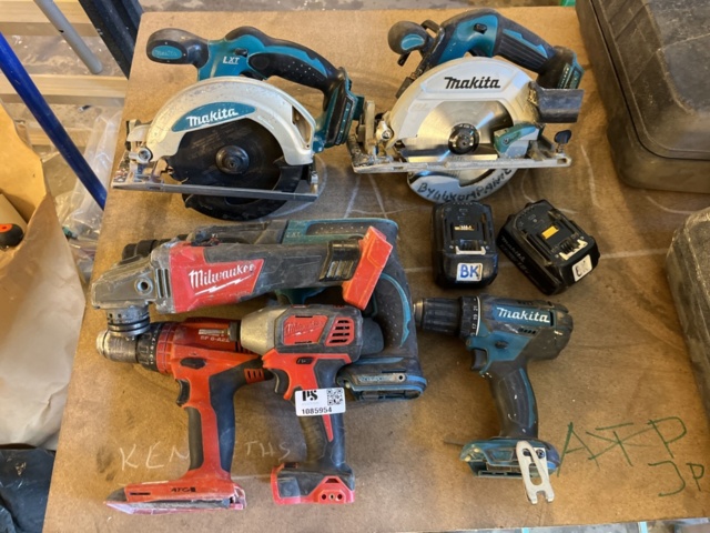 1085954-2 Electric hand tools 7 pcs - Makita/Milwaukee/Hilti