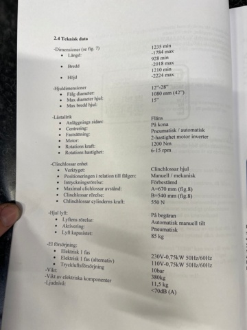1208651-34 Tire mounting machine Mondolfo Aquila Raptor