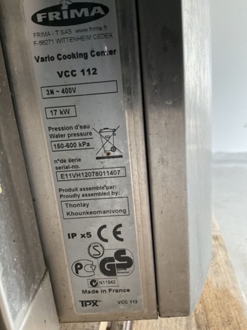 1121552-16 Frima Vario Cooking Center Multificiency VCC-112