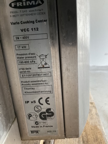 1121552-17 Frima Vario Cooking Center Multificiency VCC-112
