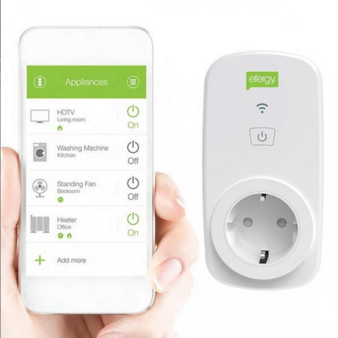 1189638-1 Efergy Ego Wi-Fi Connected Smart Socket