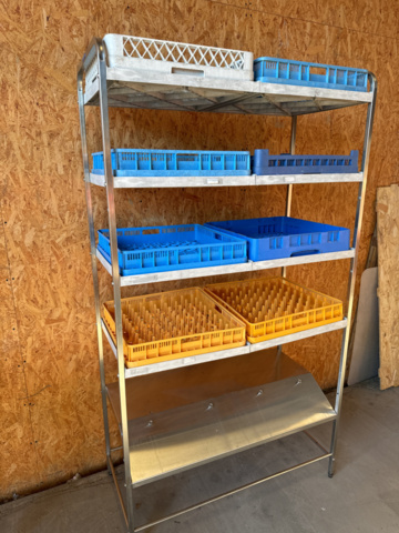 1183082-5 Rostfri diskhylla för diskbackar