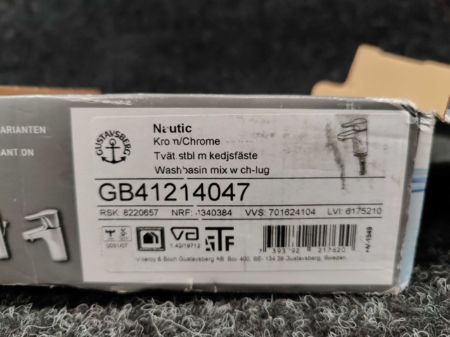 1208466-5 Tvättställsblandare Gustavsberg Nautic