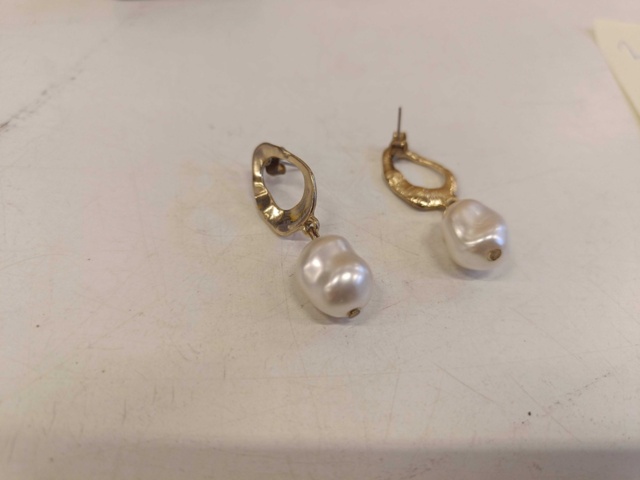 1130820-10 Ladies' EBEL 24K Electroplated trim / Stainless steel and earrings