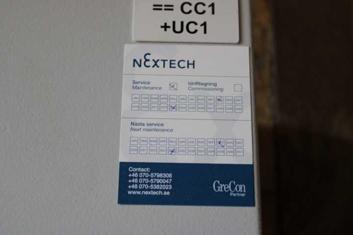 1152053-2 Fire protection system Grecon with 8 spark detectors