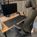 1086008-2 Office workstation - Electric desk, office chair, screen and more