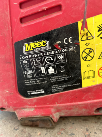 1150633-6 3st el generatorer