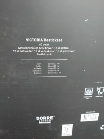 1210370-7 2 Dorre cutlery sets - Shipping included