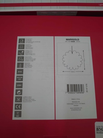 1210378-2 4 pcs Markslöjd Christmas star 60 cm white - Shipping included