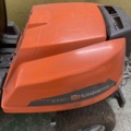 1137496-4 Husqvarna R13C riding mower with trailer