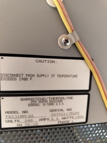 1210664-5 Ovens 2 pcs. Barnstead Thermolyne oven FB1310-26 and 1 Memmet Oven