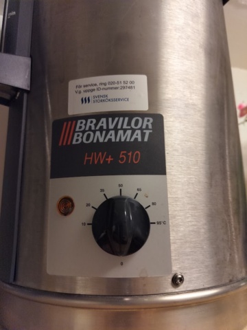 1210667-4 Bravilor bonamat hw 510 hot water tank