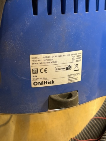 1132130-5 Coarse vacuum cleaner Nilfisk Aero 31-21 PC INOX EU