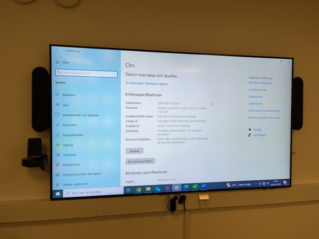 1132156-1 Smart-TV 85" 4K & konferensutrustning