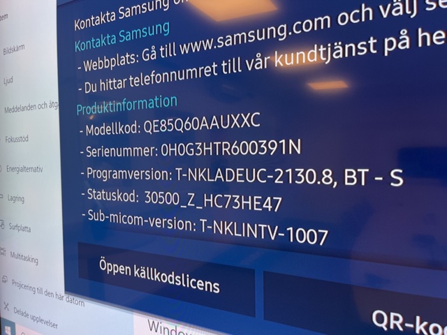 1132156-4 Smart-TV 85" 4K & konferensutrustning