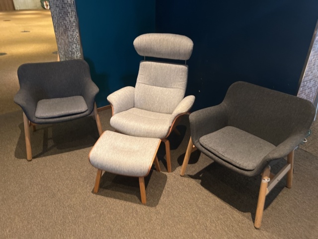 1177755-1 Armchair Conform with stool, 2 visitor chairs ikea