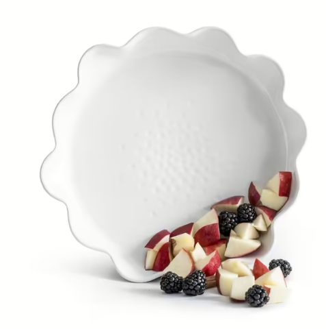 1212132-1 6 pcs Saga form Pernilla Wahlgren Piccadilly pie form white 28 cm - Shipping included