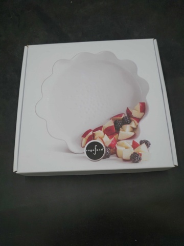 1212132-2 6 pcs Saga form Pernilla Wahlgren Piccadilly pie form white 28 cm - Shipping included