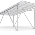 1212323-3 Carport for 2 cars with solar panels 6.6 kW Fullblack