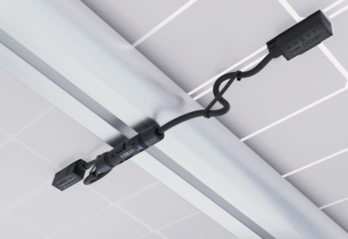 1212323-7 Carport for 2 cars with solar panels 6.6 kW Fullblack