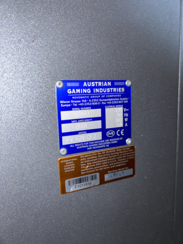 1151408-8 Slot machines 2 Novomatic FV 629 CF2 MULTI GAME