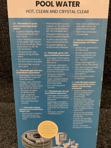 1212539-4 Filter ball system Swim & Fun 100W