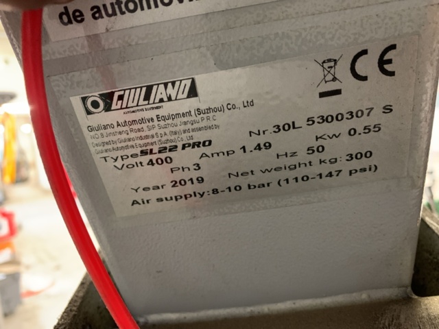 1068408-9 Automatic tire changer Giuliano SL22 PRO -2019