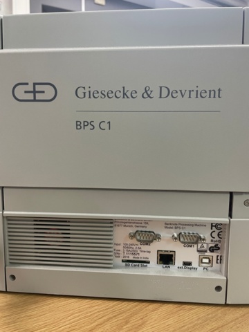 1211417-2 Banknote counter Giesecke & Devrient BPS C1