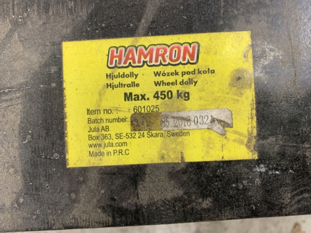 1068418-9 Wheel Dolly's vehicle scooters Gojak 5000 and Hamron