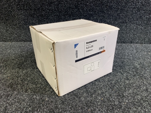 1212898-1 Approx. 5000 pcs Mounting screw 4.2x25 mm red, Heco Nordiska