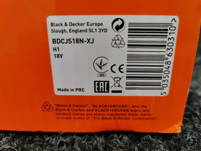 1213182-4 Sticksåg Black & Decker BDCJS18N-XJ 18V