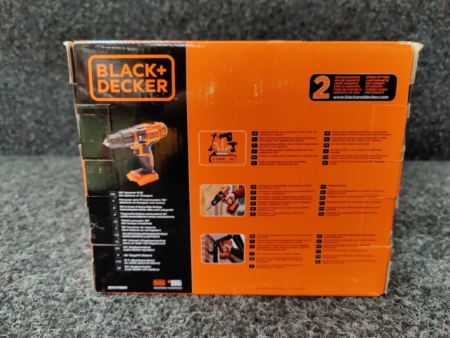 1213240-2 Slagborrmaskin Black & Decker BDCH188N-XJ