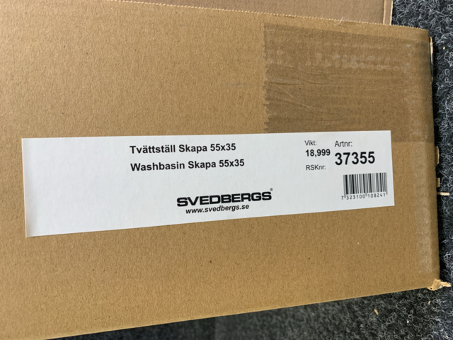 1213023-4 Washbasin cabinet & washstand 55x35 cm, Svedbergs