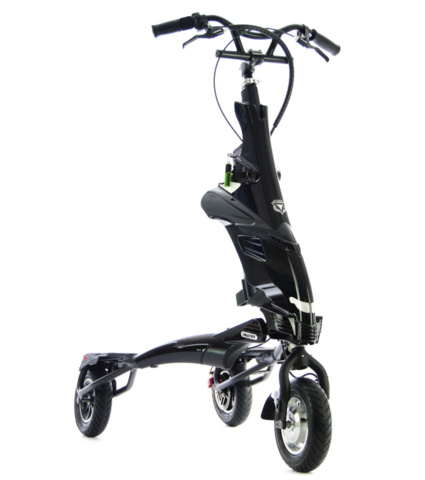 1213339-5 Trikke, helelektriskt fordon/skoter, ny, svart