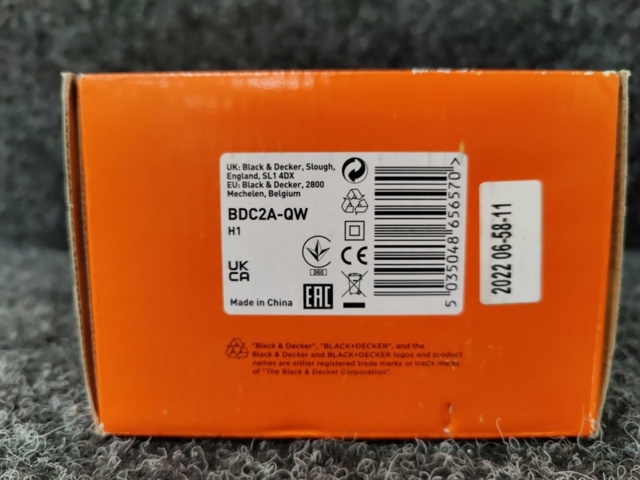 1213366-7 Quick charger Black & Decker BDC2A-QW & Battery Black & Decker BL2018-XJ 18V 2.0 Ah