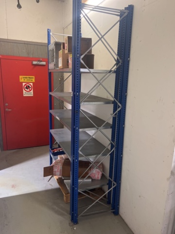 1178790-2 Sheet metal shelf for disassembly and 1 trolley