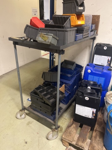 1178790-9 Sheet metal shelf for disassembly and 1 trolley