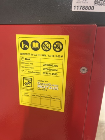 1178800-5 Screw compressor Chicago CPM 15 -2018