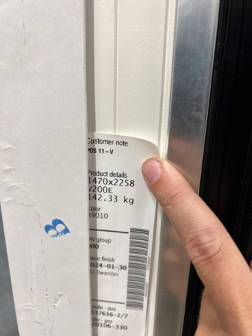 1213735-15 3 window parts, Velfac 1470x2258