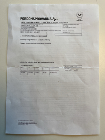 1205409-33 Trailer, Master Trailer GTE 540