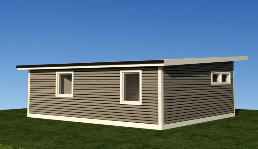 1214439-2 Leisure house in funk style of 60 square meters