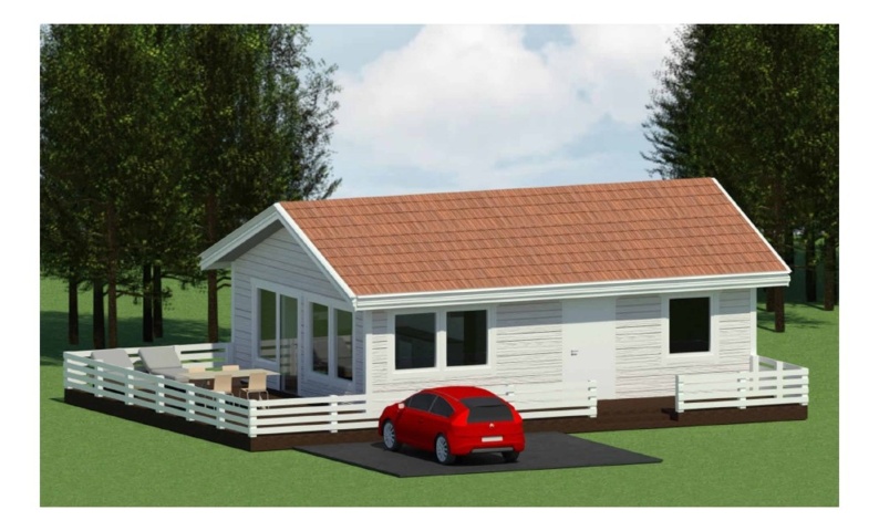 841836-3 Vacation house frame 60 sq.m.