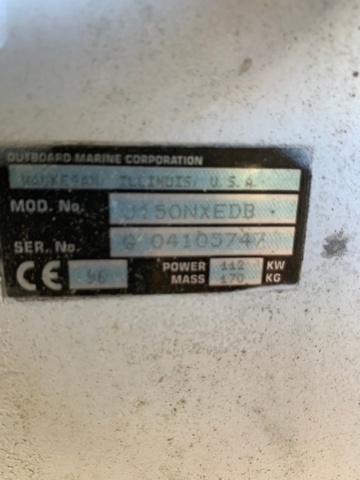 1134626-7 Boat engine Johnson V6 150hp