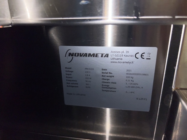 982774-5 Cooling benches 2 pcs with work surface and shelf - Novameta 2021