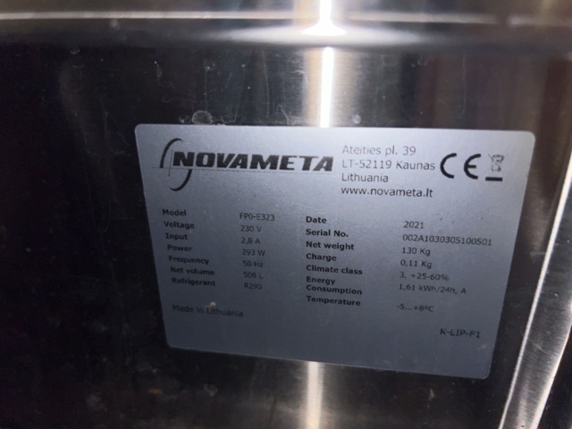 982774-8 Cooling benches 2 pcs with work surface and shelf - Novameta 2021