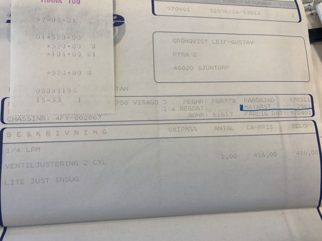 1214582-49 Yamaha XV750 Virago -1992